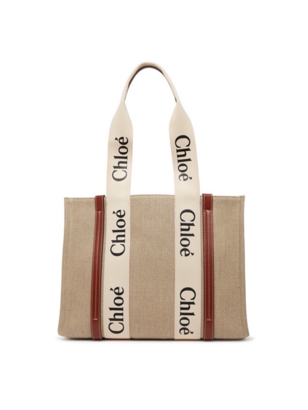 Chloe Medium Woody Canvas Tote - comes with authenticity card, tags, dust bag